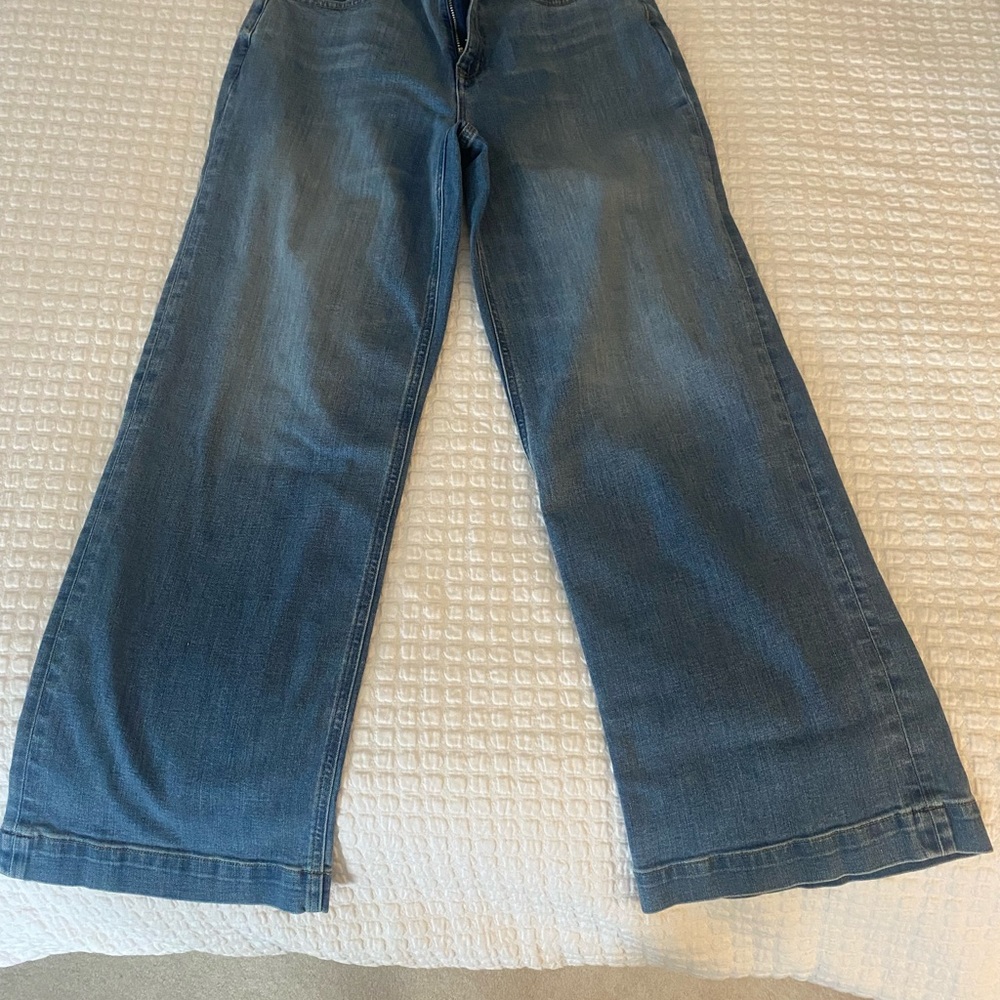 Jcrew Blue Wide-Leg Women’s Jeans - Classic Denim